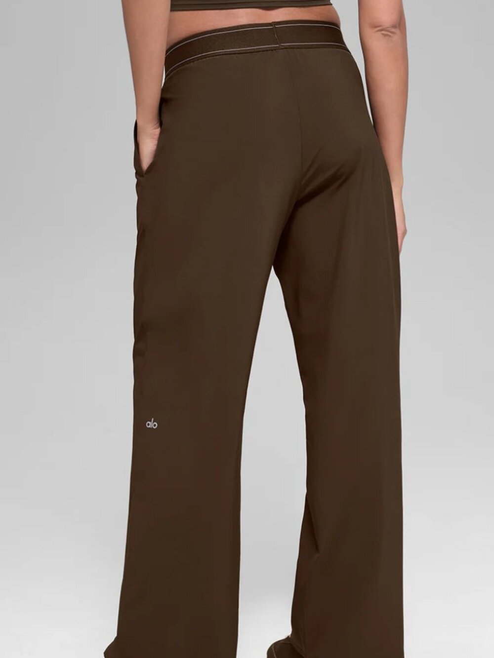 ALO Yoga Straight Leg Espresso Pants💌Modern Timeless Closet Favorite Regular✨ - Picture 8 of 8